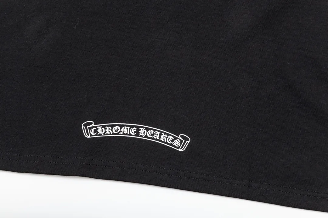 Chrome Hearts/ Logo Same Style T Versatile : Black Size：XS~L
